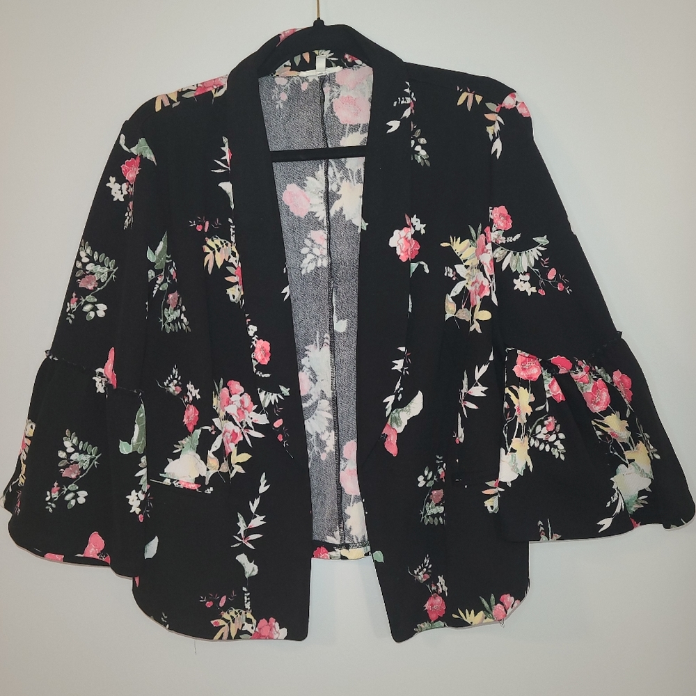 Maurices floral blazer, size 1